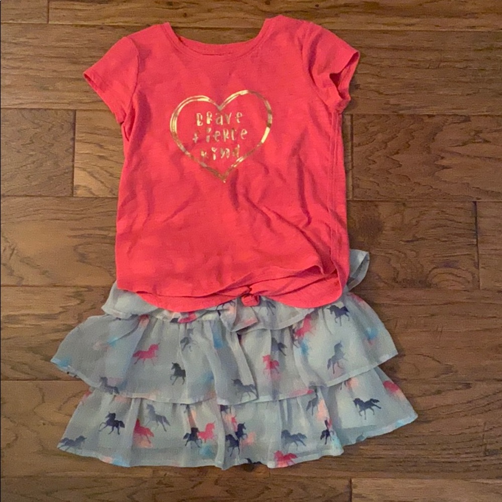 🌻 Kids skorts and shirt